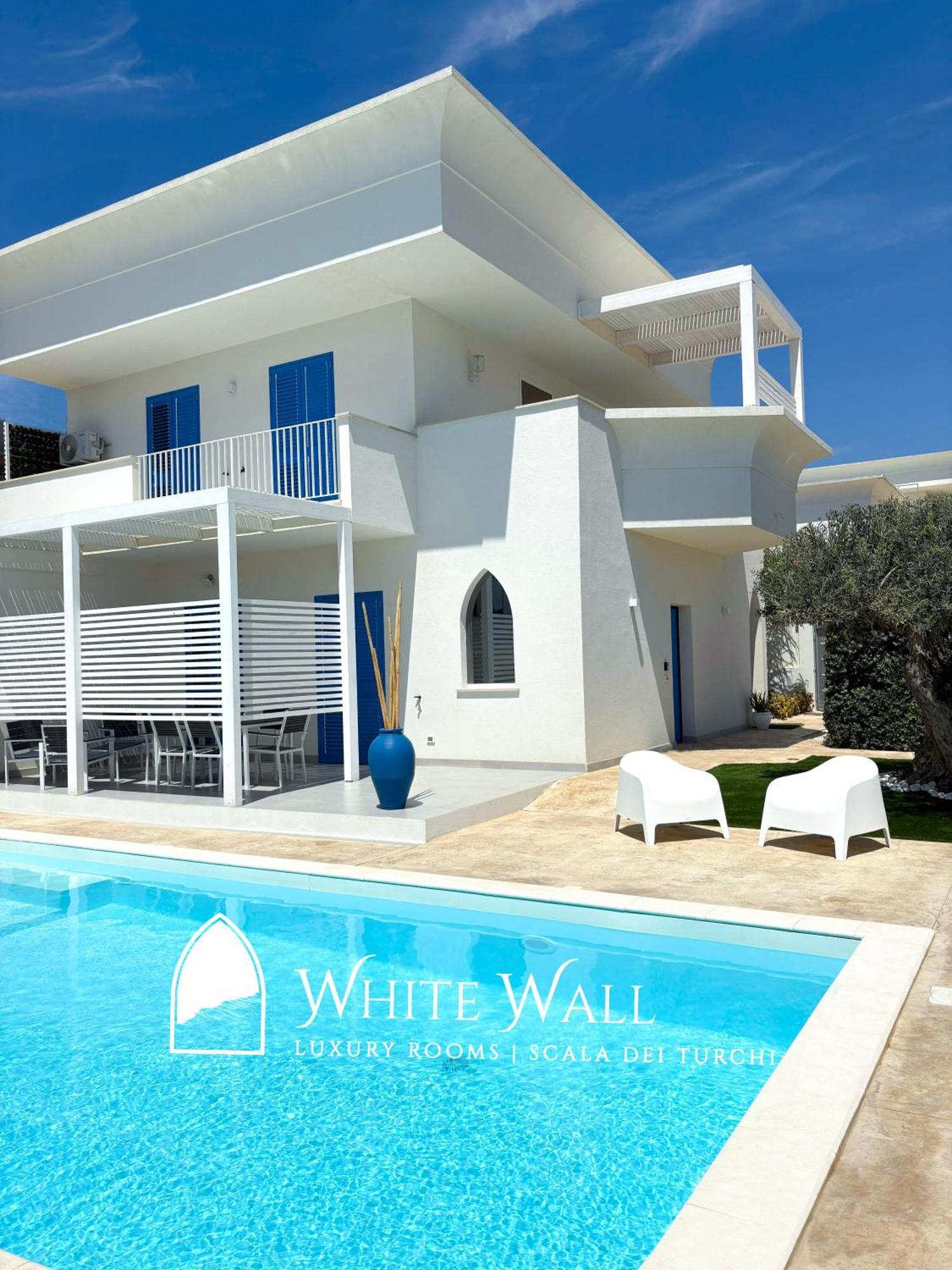 White Wall Luxury Rooms Scala Dei Turchi Realmonte Bagian luar foto